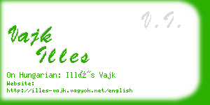 vajk illes business card